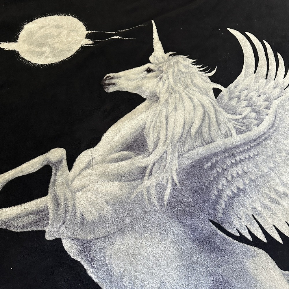 Solaron Blanket Unicorn Moon 92x80 Soft Heavy Blanket Quilt
